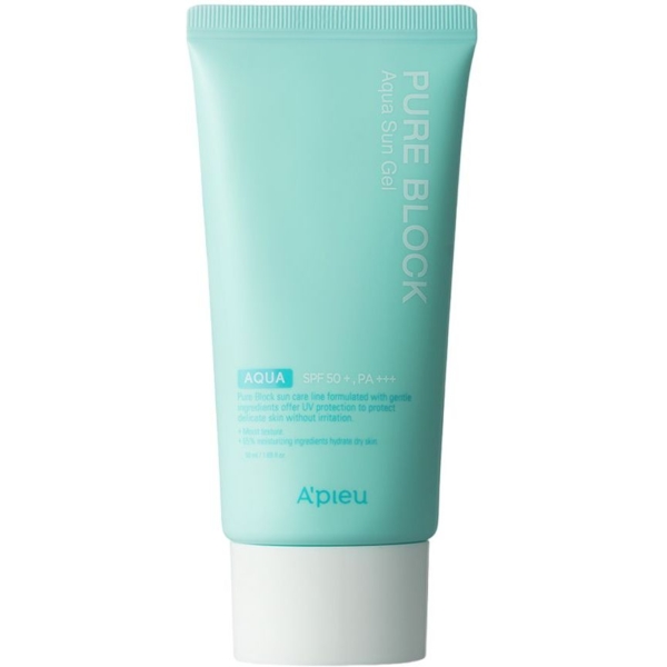 Солнцезащитный гель для тела A'pieu Pure Block Aqua SPF50+, PA+++, 50 мл - Pampik