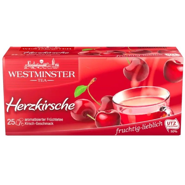 Чай фруктовий Westminster Вишня, 50 г (25 шт. х 2 г) (895445) - Pampik