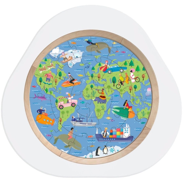 3D Пазл для игрового столика Stokke MuTable Вокруг света, 49 деталей (582302) - Pampik