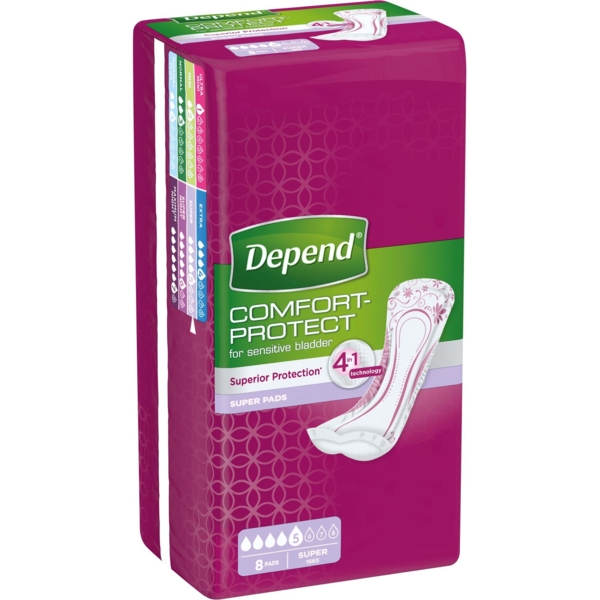 Урологічні прокладки Depend Active-Fit, 8 шт. - Pampik