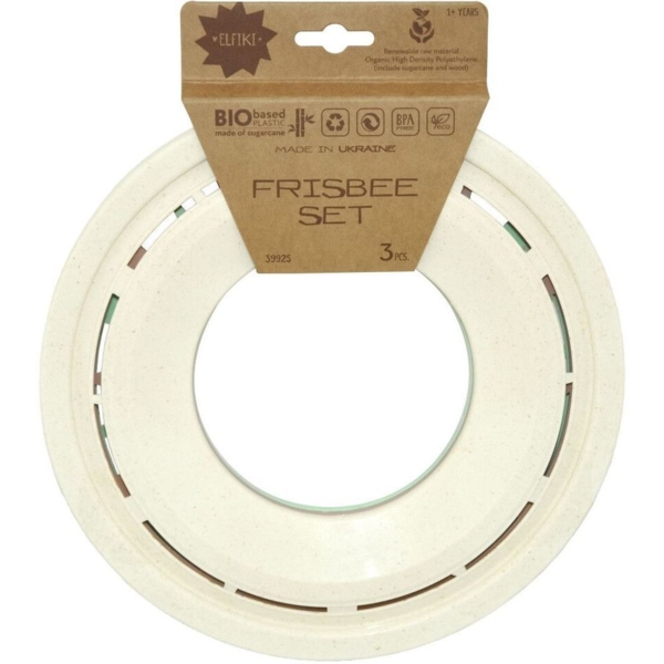 Набір Фрисбі Elfiki Eco 23 см 3 шт. (39925) - Pampik - 2