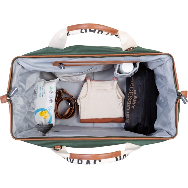 Сумка Childhome Mommy bag Signature - Canvas Green, зелений (CWMBBSCGR) - Pampik - 9
