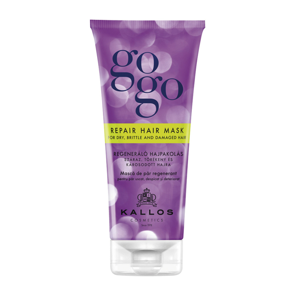 Маска для сухих, ломких и поврежденных волос Kallos Cosmetics Gogo Восстанавливающая, 200 мл - Pampik