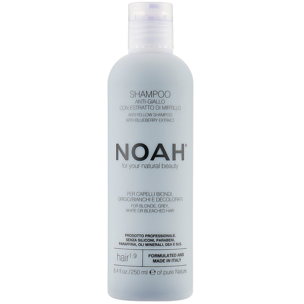 Маска-нейтралізатор жовтизни Noah Anti-Yellow для світлого волосся, з екстрактом чорниці, 250 мл (119896) - Pampik