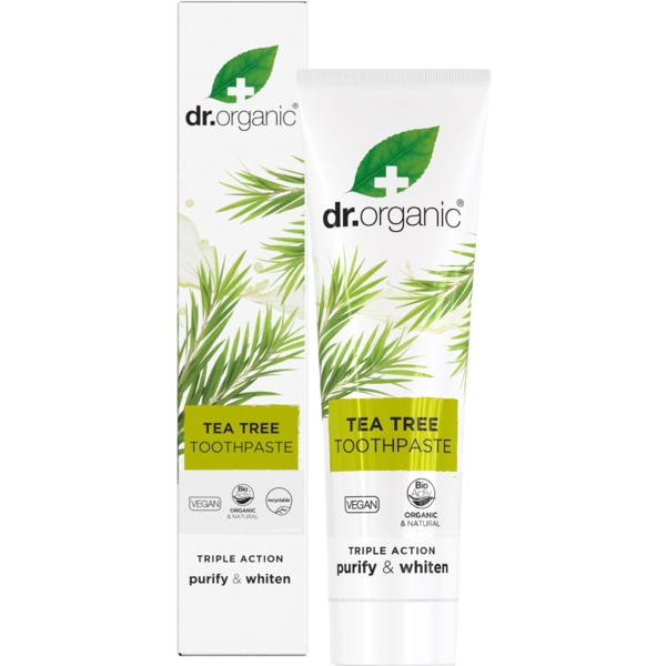 Зубна паста Чайне дерево Dr. Organic Organic Tea Tree Toothpaste, 100 мл - Pampik