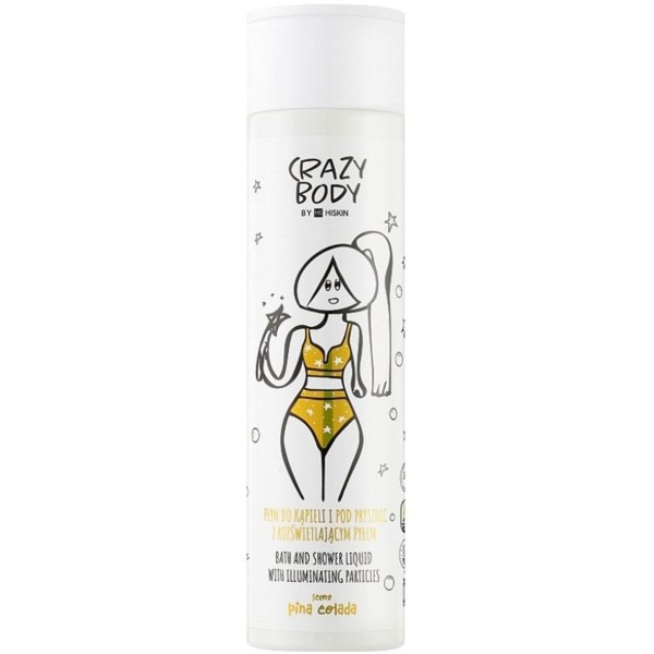 Гель-піна для ванни та душу HiSkin Crazy Body Pina Colada, 250 мл - Pampik