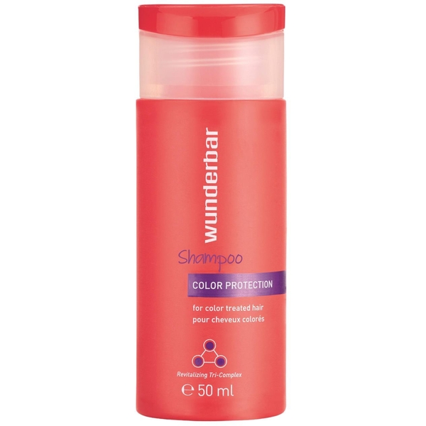 Шампунь для захисту кольору Wunderbar Color Protection, для пофарбованого та освітленного волосся, 50 мл - Pampik
