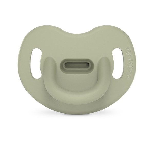 Пустышка силиконовая Suavinex Colour Essence, анатомическая, 6-18 мес., зеленая (308078) - Pampik