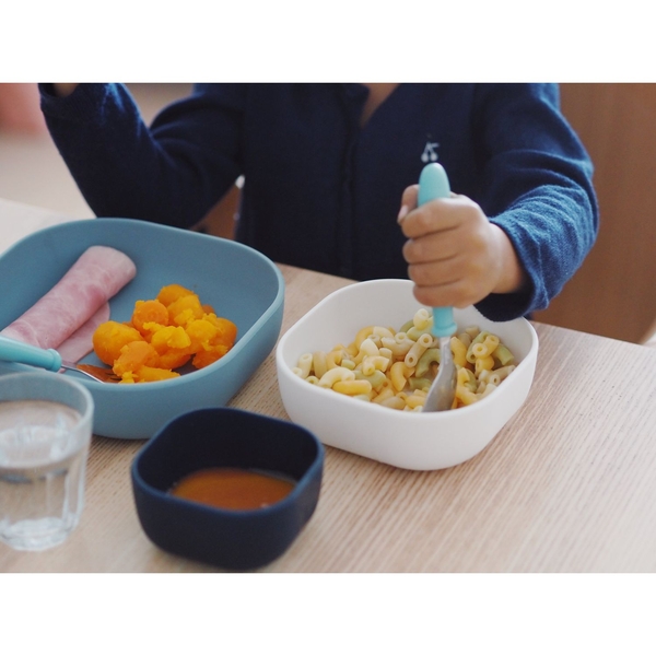 Набор глубоких силиконовых тарелок Beaba, разноцветный, 3 шт. (913566) - Pampik - 8