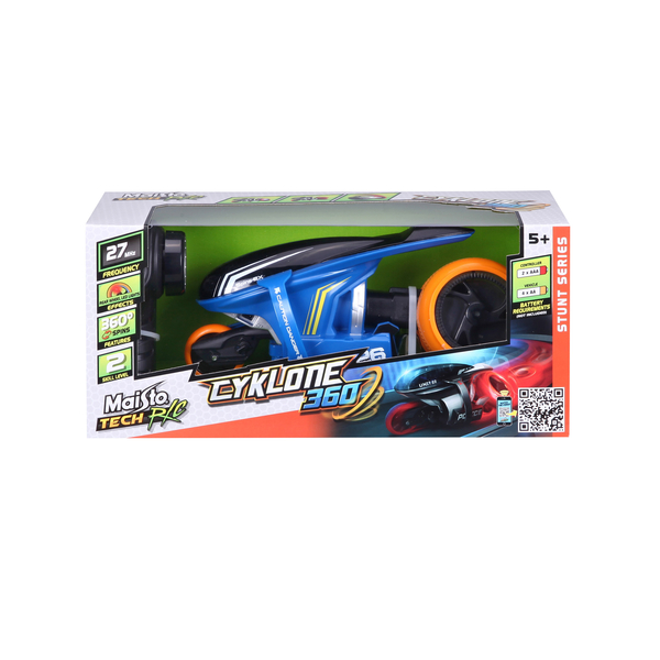 Уценка. Мотоцикл на радиоуправлении Maisto Tech Cyklone 360 синий (82066 blue) - Pampik - 10