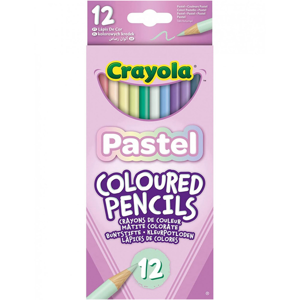 Набор пастельных цветных карандашей Crayola 12 шт (68-3366) - Pampik