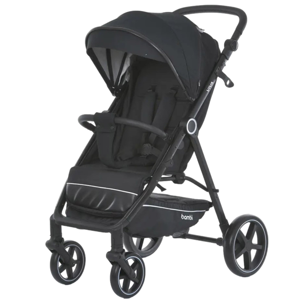 Прогулянкова коляска Bambi Viva M 5723 Black - Pampik