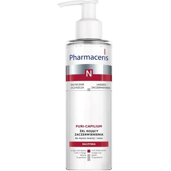 Заспокійливий гель для вмивання Pharmaceris N Puri-Capilium 190 мл (E1520) - Pampik