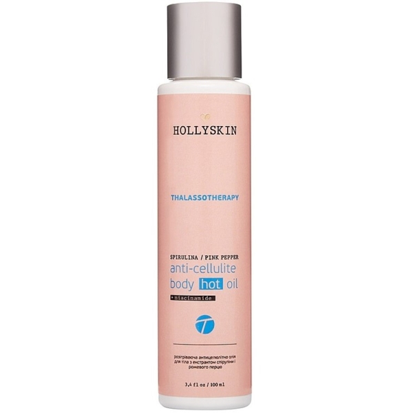 Антицеллюлитное масло Hollyskin Thalassotherapy с экстрактом спирулины и розового перца 100 мл - Pampik