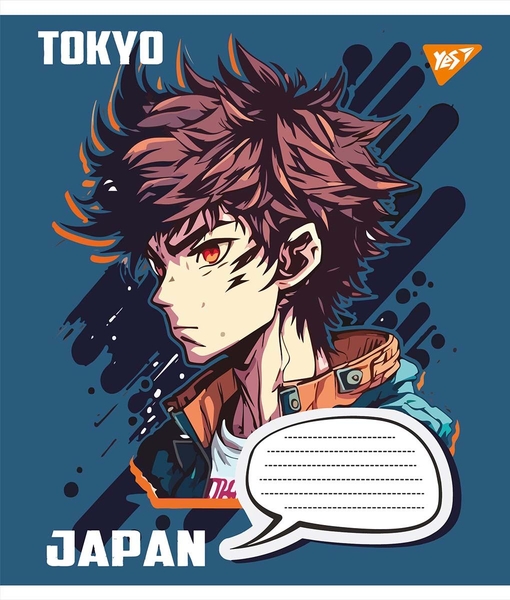 Набір зошитів Yes Japan Tokyo А5, в лінію, 12 аркушів, 25 шт. (766288) - Pampik - 2