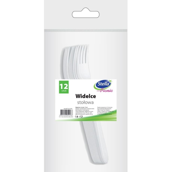 Набір одноразових виделок Stella, 12 шт. - Pampik