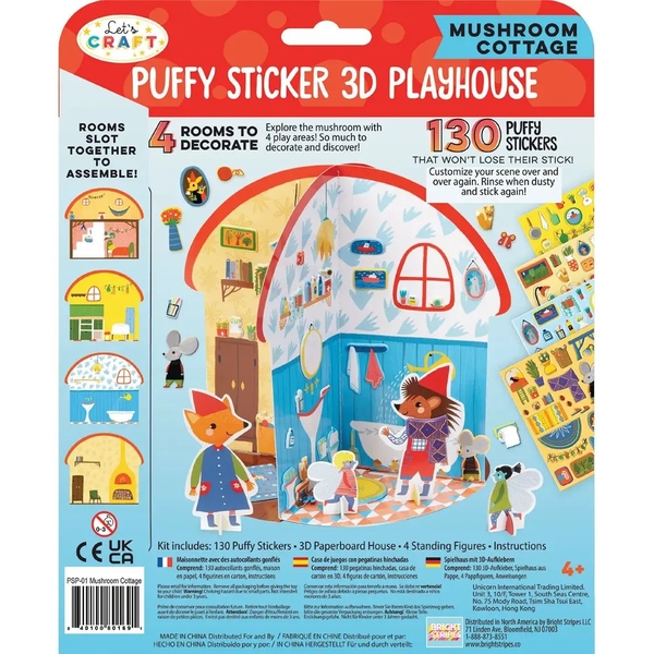 Розвиваючий 3Д набір Let's Craft Фантастичні світи Будиночок-грибочок (PSP-01) - Pampik - 2