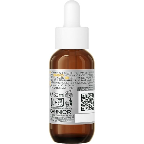 Ночная сыворотка Garnier Skin Naturals Vitamin C Brightening Night Serum 30 мл - Pampik - 2