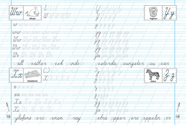 Прописи-тренажер Англійська мова. Рукописний шрифт (F00026181) - Pampik - 3