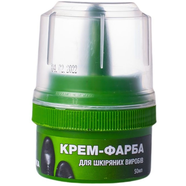 Крем-фарба для взуття Blyskavka, темно-коричнева, 60 мл - Pampik