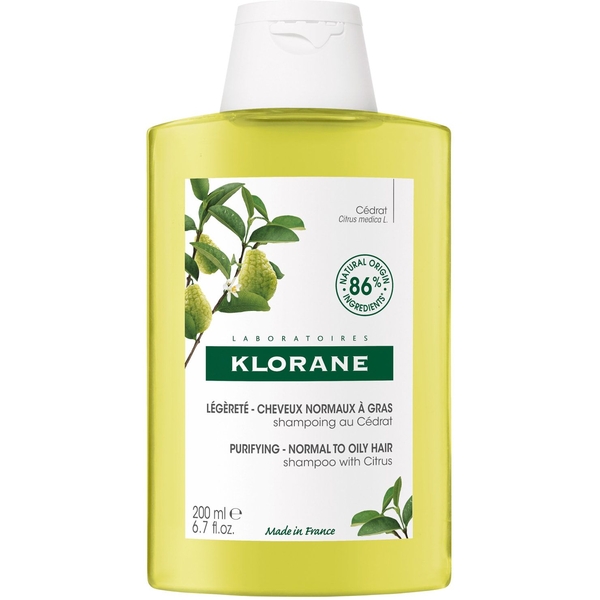 Шампунь Klorane Purifying Normal to Oily Hair with Citrus Цитрон, 200 мл - Pampik
