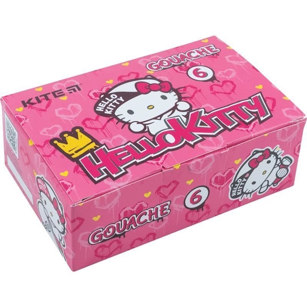 Гуаш Kite Hello Kitty 6 кольорів (HK22-062) - Pampik