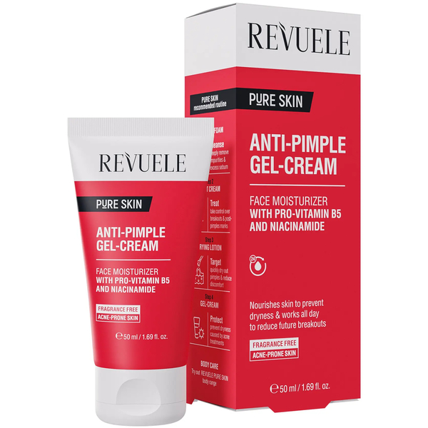Гель-крем для лица против прыщей Revuele Anti-Pimple 50 мл - Pampik