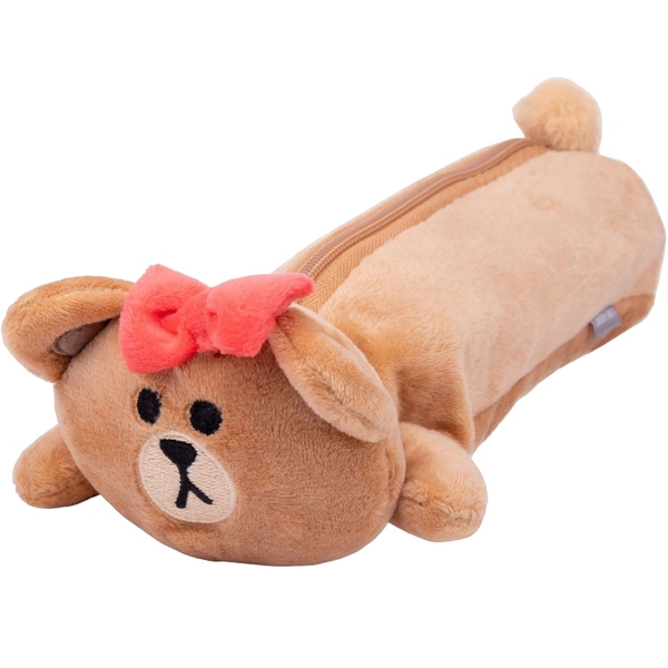 Пенал мягкий Yes Line Friends Choco, 30х9 см, коричневый (533374) - Pampik