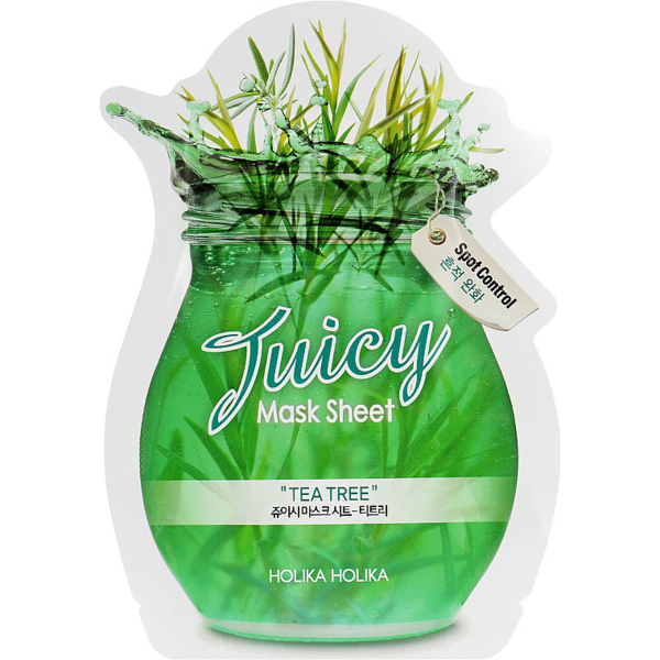 Маска тканинна для обличчя Holika Holika Tea Tree Juicy Mask Sheet, 20 мл - Pampik