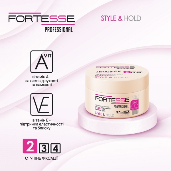 Гель-воск для волос Fortesse Professional Style & Hold нормальная фиксация, 75 мл - Pampik - 2