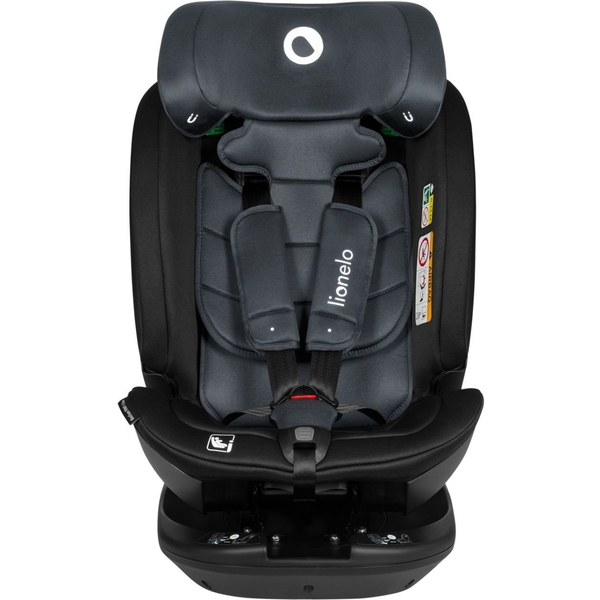 Автокрісло Lionelo Bastiaan RWF i-Size Grey Stone, чорно-сіре (LO-BASTIAAN RWF I-SIZE GREY STONE) - Pampik - 3