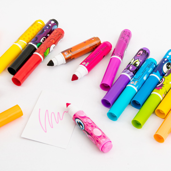 Набір ароматних міні-маркерів для малювання Scentos Яскраві аромати, 16 кольорів (16755) - Pampik - 4