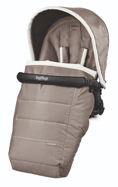 Прогулянкова коляска Peg-Perego Book Plus Versilia бежева з білим (PACK04-00000000005) - Pampik - 2