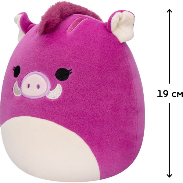 М'яка іграшка Squishmallows Кабанчик Дженна, 19 см (SQCR04127) - Pampik - 4