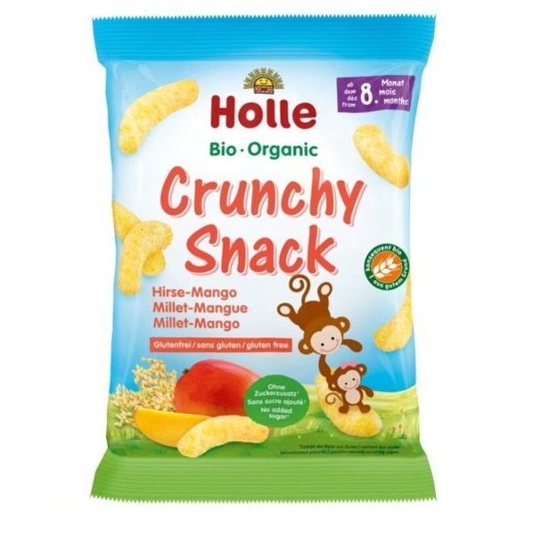 Снеки пшенные Holle Манго, органические, 25 г (32804) - Pampik