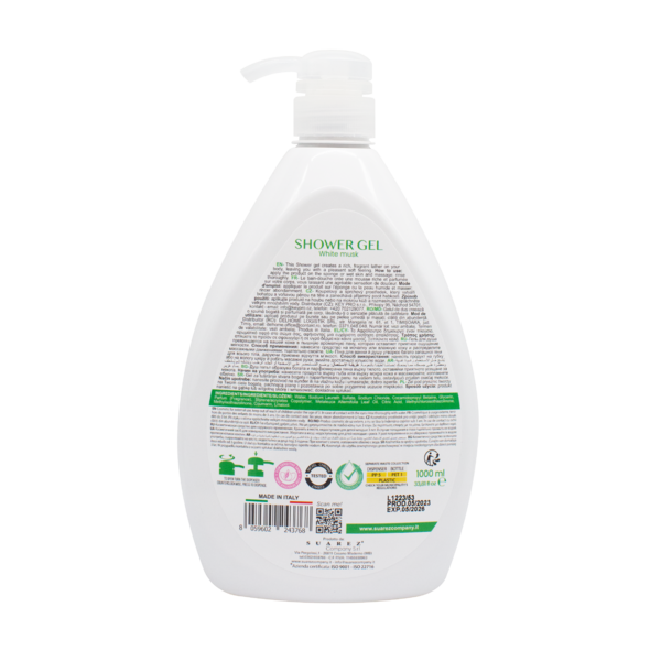 Гель для душу Eloderma Білий мускус, 1 л - Pampik - 2