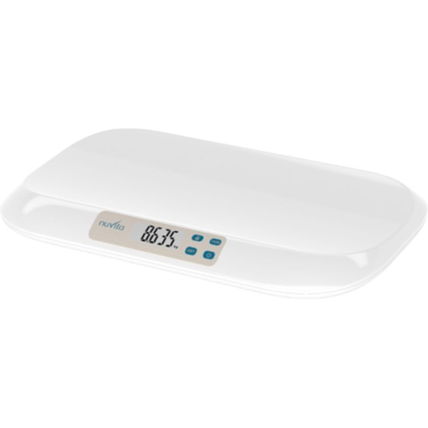 Ваги дитячі електронні Nuvita з ростовою шкалою, білі (NV1310) - Pampik