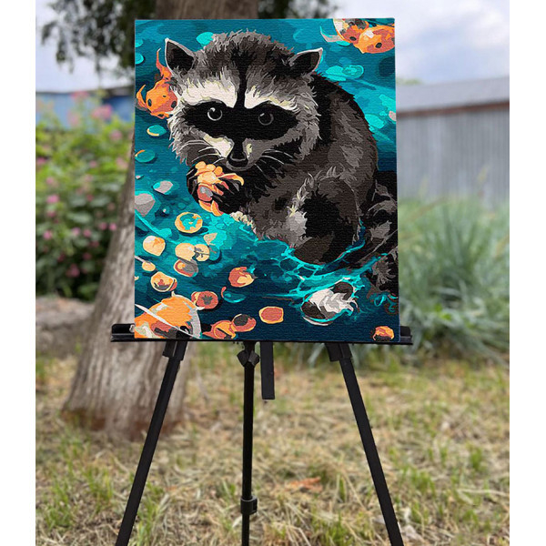 Картина за номерами ArtCraft Єнот Ракун 40x50 см (11615-AC) - Pampik - 3