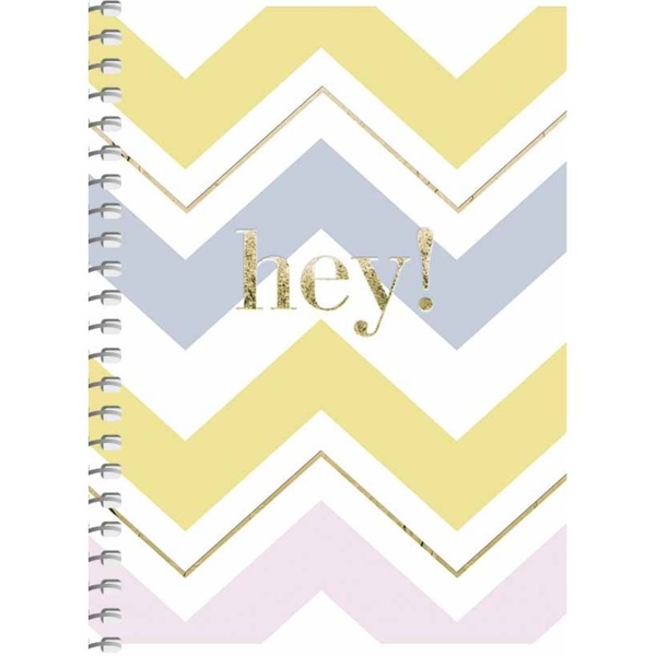 Блокнот для записів Student, А6, в клітинку, спіраль, 80 арк., Hey! Зигзаг (A6-SC-080-6088K) - Pampik