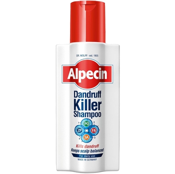 Шампунь Alpecin Dandruff-Killer, проти себорейної стійкої лупи, 250 мл - Pampik