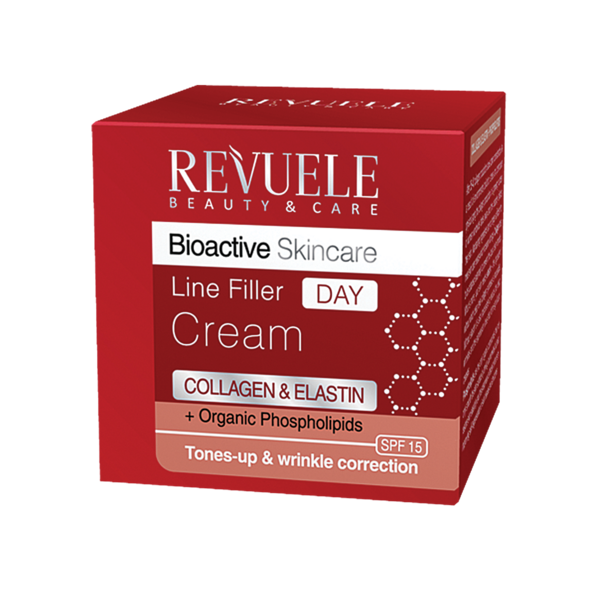 Дневной крем-филлер для лица Revuele Bioactive Коллаген и Эластин, 50 мл - Pampik