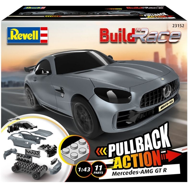 Збірна модель Revell Mercedes-AMG GT R, Grey Car, рівень 1, масштаб 1:43, 10 деталей (RVL-23152) - Pampik - 6