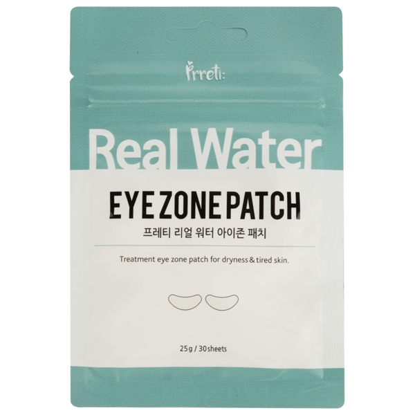 Увлажняющие тканевые патчи для зоны вокруг глаз Prreti Real Water, 30 шт. - Pampik