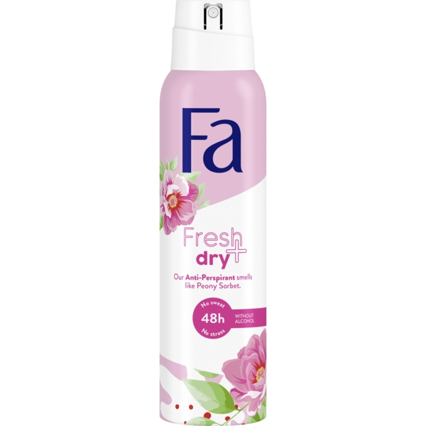 Антиперспірант-спрей Fa Fresh & Dry Pion Sorbet Сорбет з півонії, 150 мл - Pampik