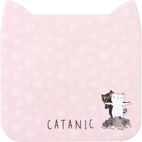 Блок паперу з клейким шаром Kite Catanic 70х70 мм 50 аркушів (K22-298-3) - Pampik