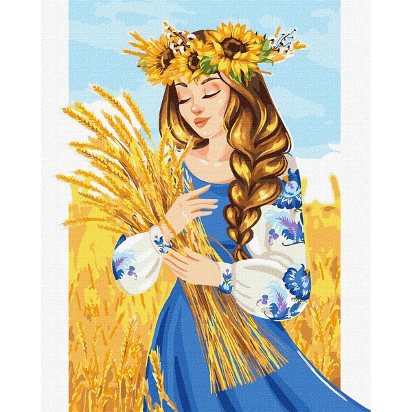 Набор для росписи по номерам Ідейка Моя родная земля, 40х50 см (KHO4986) - Pampik