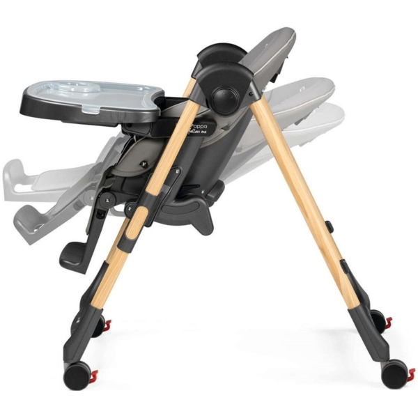 Стілець Peg-Perego Prima Pappa Follow Me Amblance Ice, преміум сірий (IH01000002BL73) - Pampik - 3