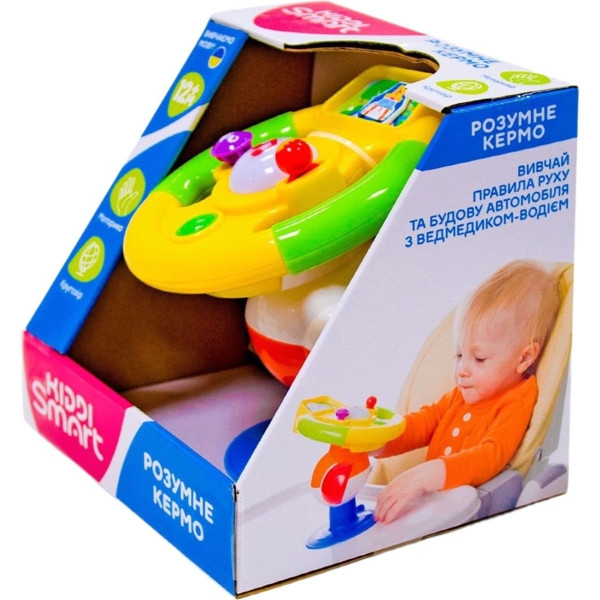 Іграшка на присосці Kiddi Smart Розумне кермо (063420) - Pampik - 4