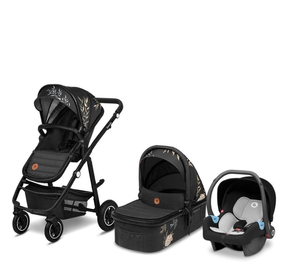 Універсальна коляска 3 в 1 Lionelo Amber Lovin, чорний - Pampik - 2