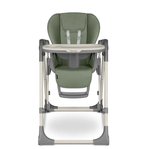 Стільчик для годування Lionelo Laurice Green Olive, з функцією гойдалки, оливковий - Pampik - 4